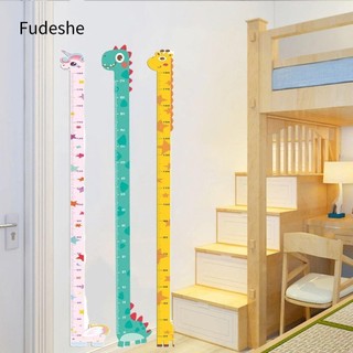  Nhãn dán thước đo chiều cao FUIDESHE Nhãn dán chiều cao hươu cao cổ khủng long kỳ lân hoạt hình Giấy dán tường tự dính chống thấm nước 