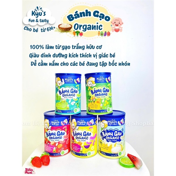 Bánh gạo Organic KYU'S 30g 6M+