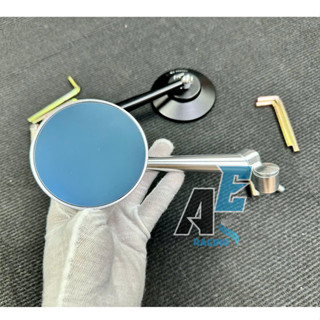  Kính Gương Tròn Rizoma Full Nhôm CNC Cho Xe Vespa Honda Yamaha Hàng Cao Cấp   LẺ KÍNH GẮN BÊN TRÁI   
