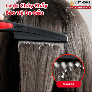 Lược Chải Chấy Lược Chải Chí Lược Chải Gàu Thép Không Gỉ Lược Bí Siêu Bền Không Đau Không Gãy Việt Home - LCT01