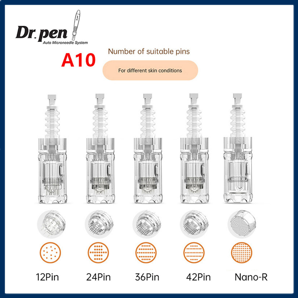 Ultima Dr Pen A10 Hộp mực Inox Micro Dr Pen Chăm sóc da Derma Pen Hộp mực 12 / 24 / 36 / 42 Chân Nan