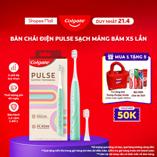 Bàn chải điện Colgate PULSE công nghệ sóng âm, sạch mảng bám gấp 5 lần, pin 60 ngày