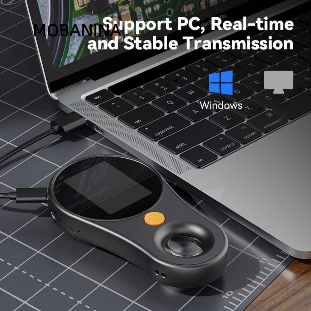 Kính lúp kính hiển vi cầm tay MOBANINA, Kính hiển vi kỹ thuật số phóng đại PC 500X 500X, Sửa chữa đồ