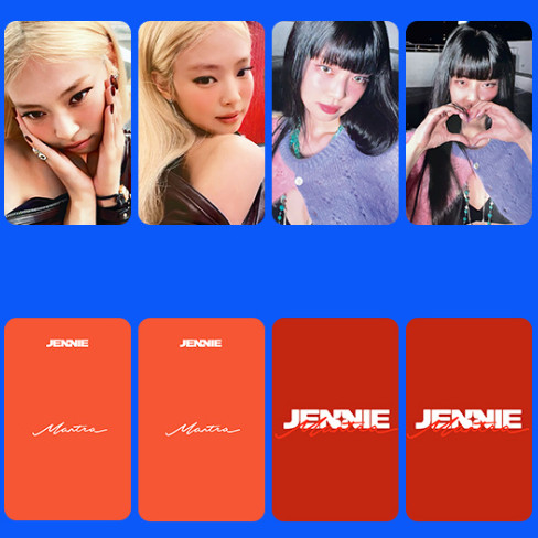 2-16 Chiếc BP JENNIE Mantra Lomo Cards LISA SOLO ROCK STAR WORLD TOUR TẠI CINEMAS SINH RA HỒNG Photo