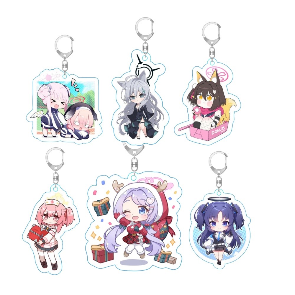 Móc Khoá, Mô Hình Standee Anime Blue Archive Cute Kosaka Wakamo Misono Mika Trang Trí Bàn Học, Làm Việc