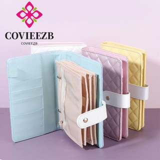 Túi đựng đồ trang sức có thể gập lại COVIEEZB, Hộp đựng đồ trang sức PU nhiều lớp lưu trữ lưới, Túi đựng đồ du lịch PU tiết kiệm không gian thanh lịch Vòng cổ Bông tai nhẫn