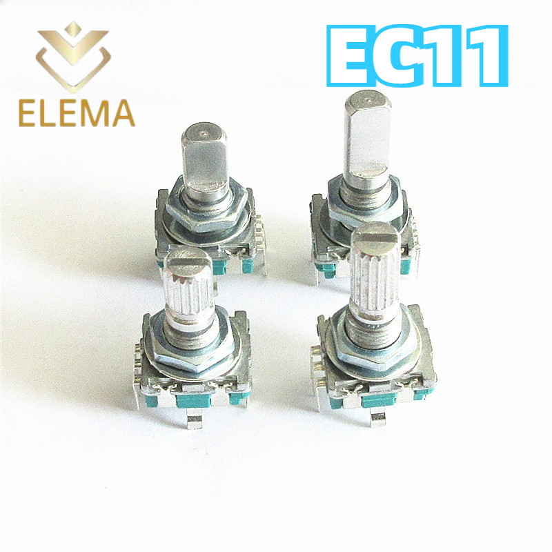 Ec11 Tay cầm mận / Tay cầm nửa tay cầm mã hóa quay dài 15mm / 20mm Công tắc mã EC11 Chiết áp kỹ thuậ