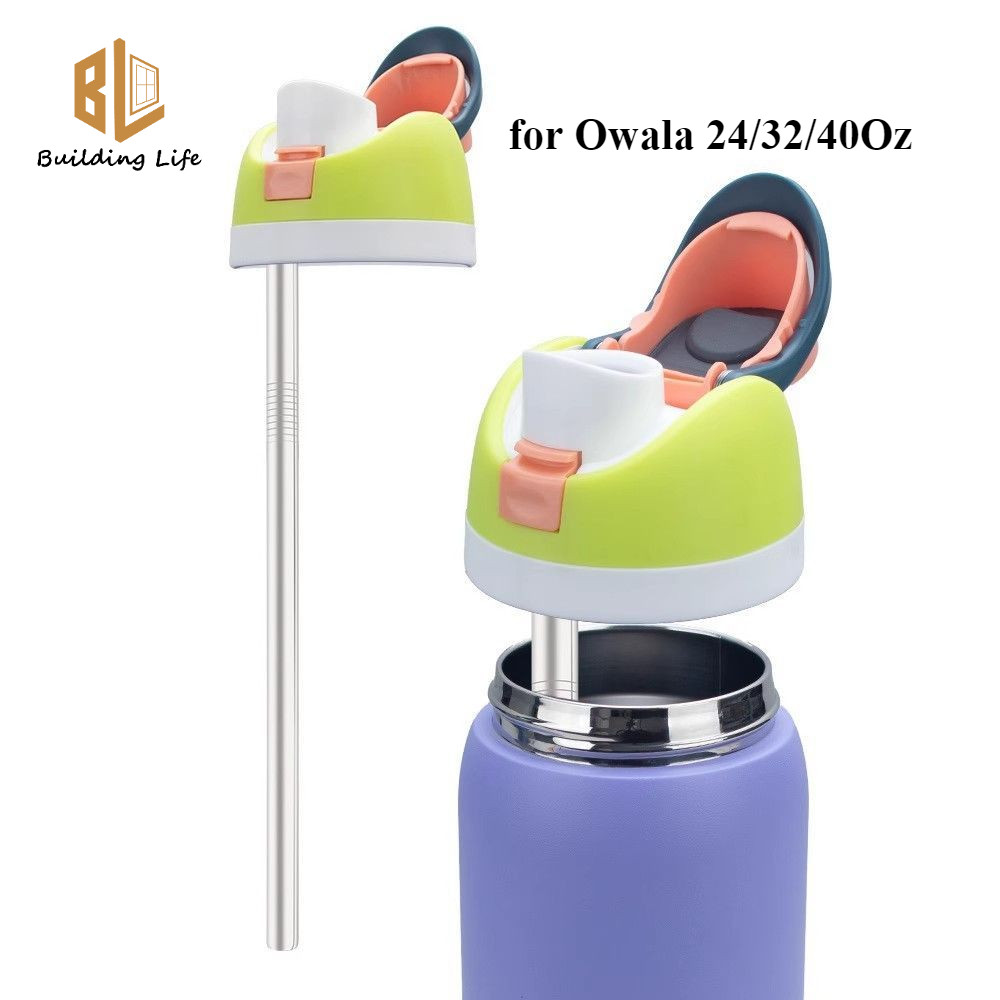 Ống Hút Kim Loại Thay Thế Cho Owala Bình Nước 24 Oz 32 Oz 40 Oz Owala Phụ Kiện Ống Hút Inox Có Thể T