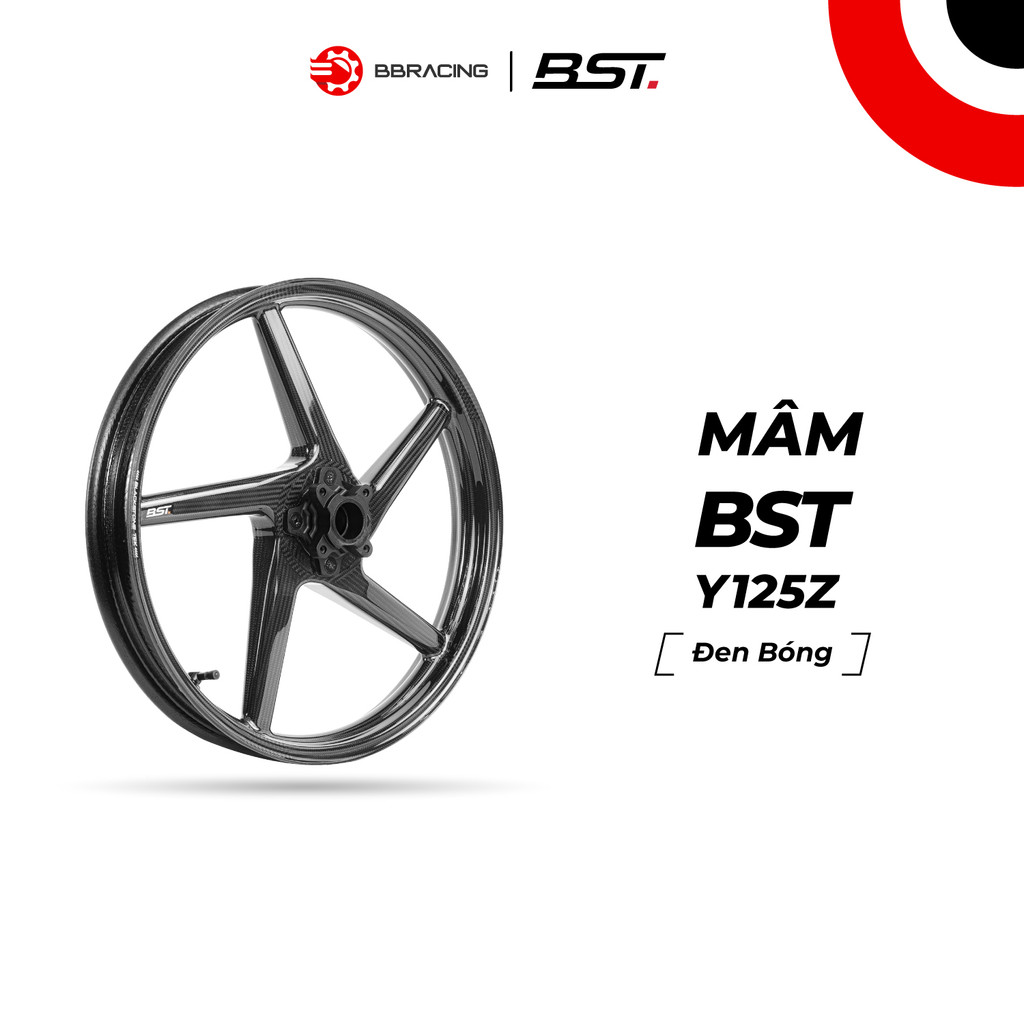 Mâm BST Diamond Tek Yamaha Ex 135/ YaZ - Đen Bóng