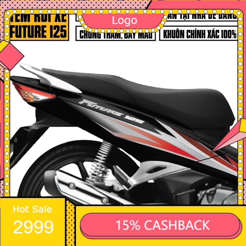 [ TEM XE ] Tem Xe Future 125 2012 - 2022 | FU-15 | Team Decal Dán Future FI Màu Đỏ Đen Đỏ Xám Vàng Đ