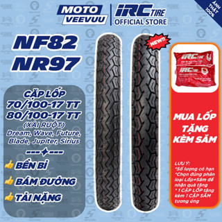   MTVV  Cặp vỏ lốp xe máy IRC Inoue 70 100-17 80 100-17 xài ruột NF82 NR97 JOBU TIRE Bền bỉ chịu tải nặng bám đường 