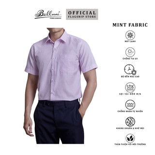   New Arrival  Áo sơ mi nam ngắn tay BELLUNI vải sợi bạc hà - ABN.MP.BE.249.P7 