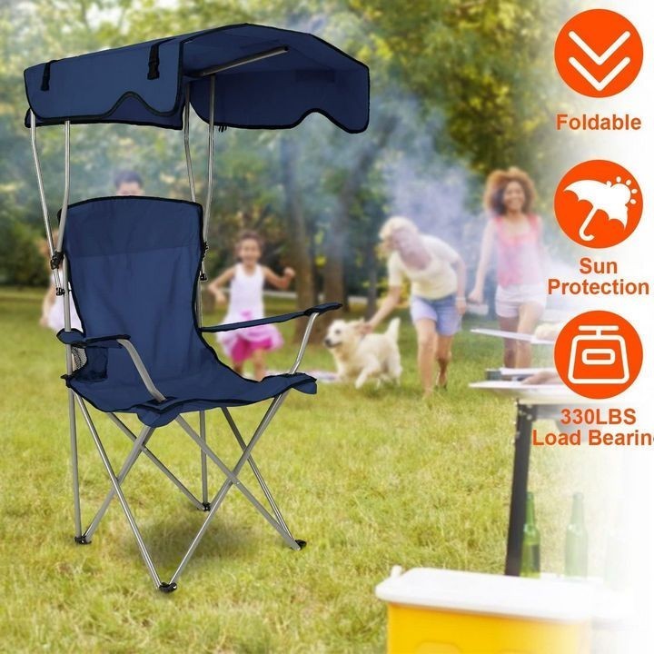 Libishop - Ghế Câu Cá Xếp Gọn Có Mái Che Glotify Camping Chair UPF 50+ (Fishing, Beach, Camping)