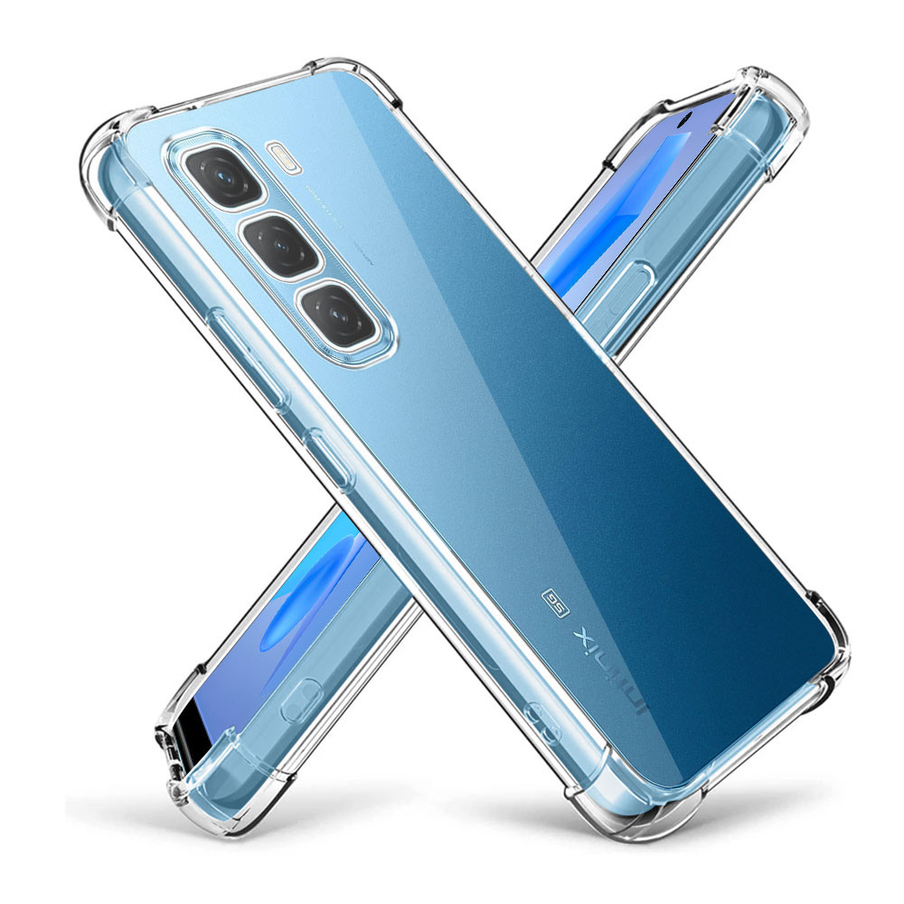 Dành Cho Infinix Hot 50 4G 5G Hot 50i Ốp Lưng Trong Suốt Chống Sốc Túi Khí TPU Silicon Mềm Điện Thoạ