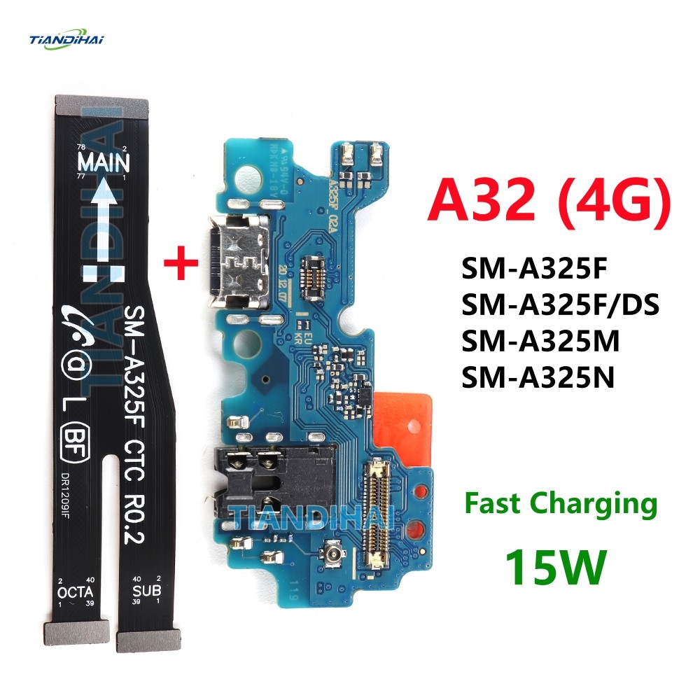 1 Chiếc USB Bảng Sạc Cáp Chính Dock Sạc Cổng Kết Nối Bo Mạch Chủ Cáp Mềm Cho Samsung Galaxy A32 4G A