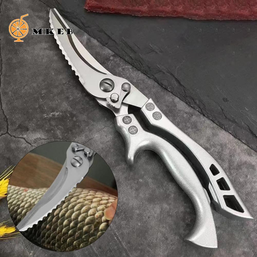MKEB Kéo Nhà Bếp, Kéo Gia Cầm Tiết Kiệm Nhân Công Lò Xo, Kéo Cắt Tỉa Thép Không Gỉ Sắc Nét Xương Gà 