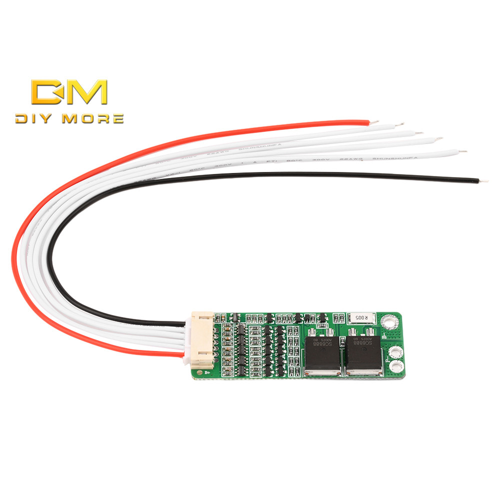 Diymore 5S 18.5V / 16V Ba Lithium Iron Phosphate Pin Lithium Iron Ban Bảo Vệ Hiện Tại 10A Có Cáp Ngă