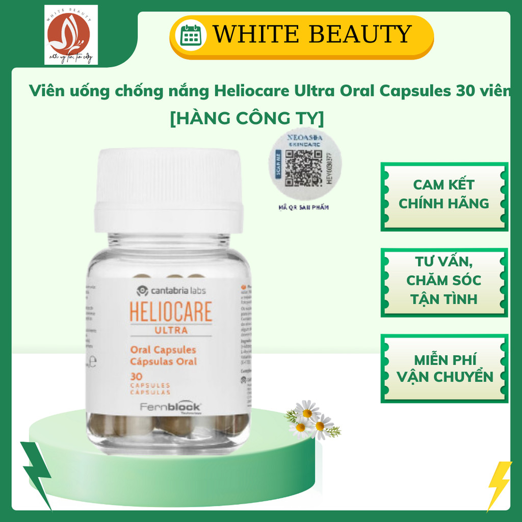 Heliocare 360° Oral - Viên uống chống nắng - 30 viên