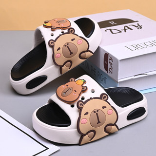  Dép trẻ em Capybara 2025 chống trượt - Dép hoạt hình cho bé đi trong nhà mềm mại chống trượt 