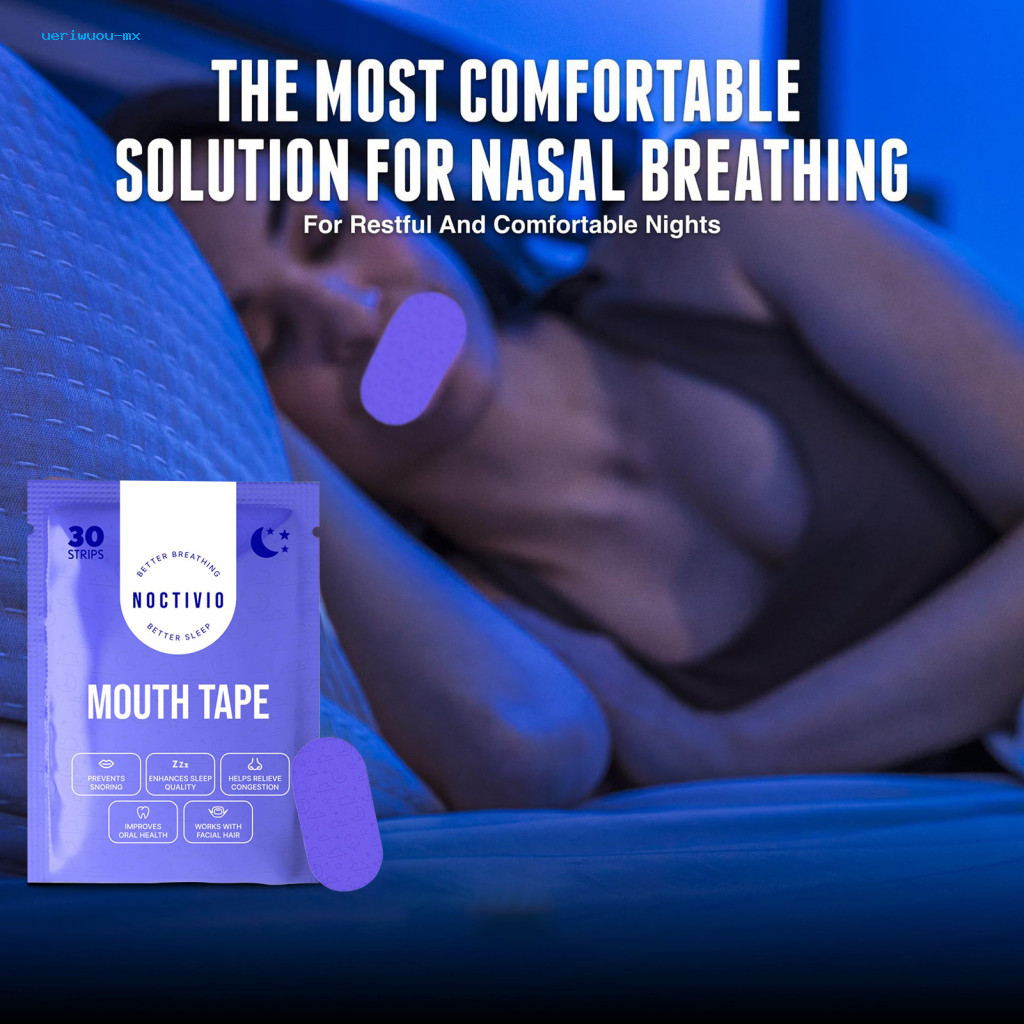 Ueriwuou Better Sleep Mouth Tape Loại bỏ không đau Băng miệng 30 chiếc Băng miệng chống ngáy để ngủ 