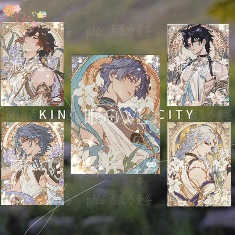 Genshin Akira Ariya Akira Taki Ichido Leosley Thánh Địa Thẻ Trang Trí Anime Trò Chơi Thẻ Acrylic