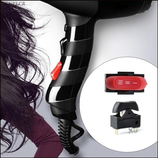 Yjcnelcr Máy Sấy Tóc Công Tắc Phụ Kiện Rocker Switch 3 Vị Trí BẬT TẮT Thuyền Công Tắc Chuyển Đổi Cho Điện Máy Thổi Tóc