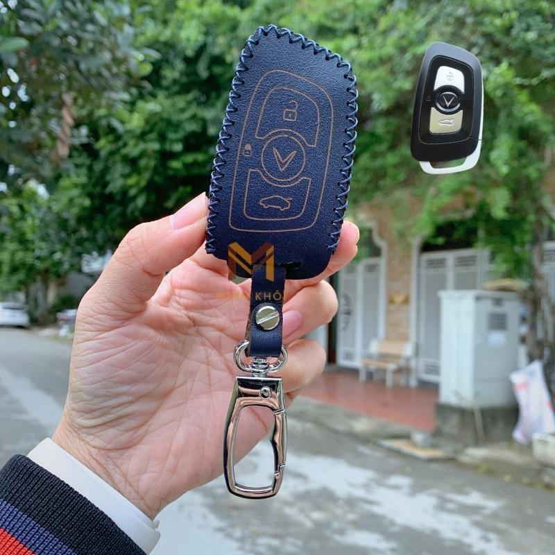 Bao Da Chìa Khóa Xe Vinfast LuxA/SA da nhập khẩu, khâu thủ công