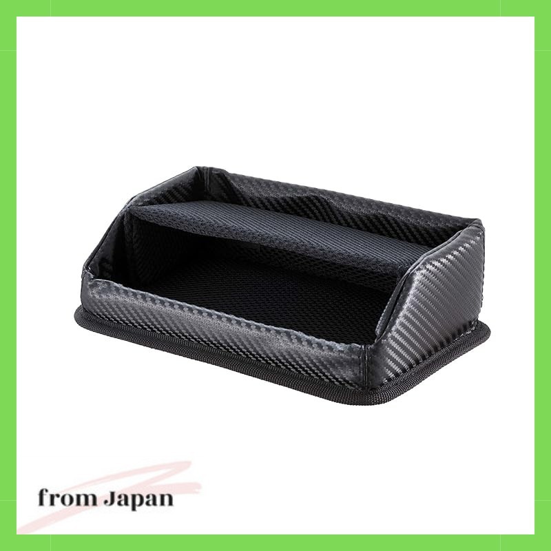 Napolex Fizz Car Dash Tray Carbon 2-tier Removable, Easy Installation Mesh Material Absorbs Shock Sm