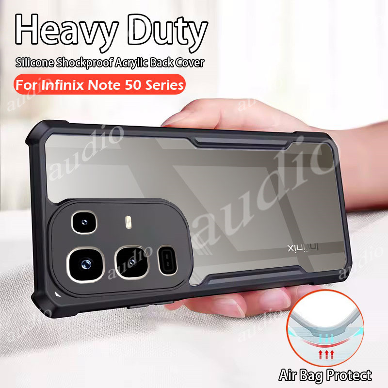 Infinix Note 50s 5G Giáp Trong Suốt Chống Rơi Acrylic Chống Sốc Bảo Vệ Mặt Sau Cho Infinix Note 50s 