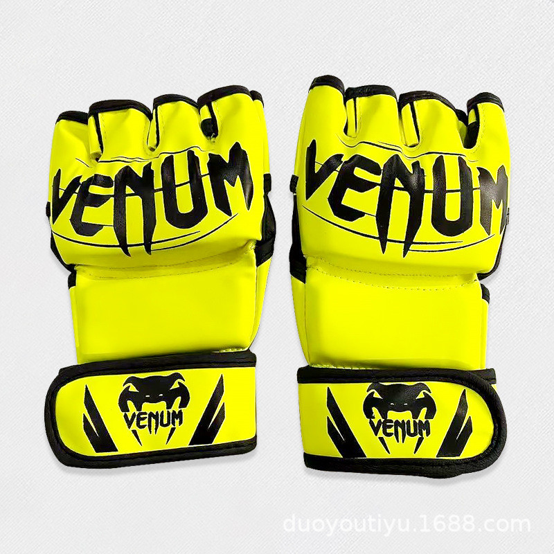 Boxing Glove Half Finger Sanda Thickened Adult Boxing Gloves Muay Thai Combat Fighting Sanda Trainin
