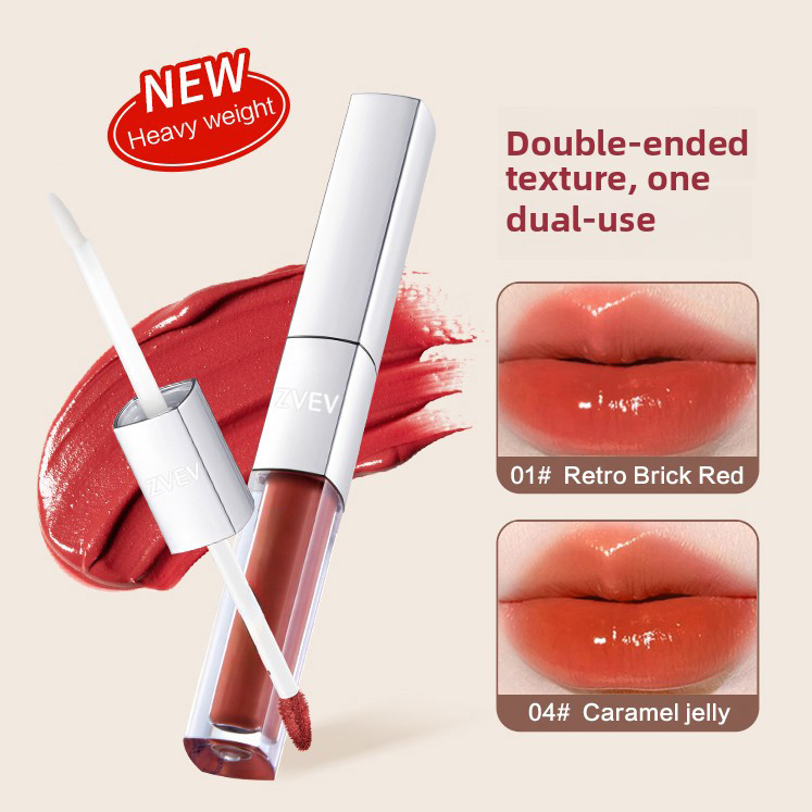 Son môi mờ hai đầu phủ môi chống dính cốc son bóng môi bóng phong phú lâu trôi không thấm nước trang điểm son môi | BigBuy360 - bigbuy360.vn