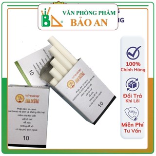  Phấn viết bảng không bụi Cleany Hàn Quốc Bút mài thầy Ánh siêu sạch không dính tay hộp 10 viên 