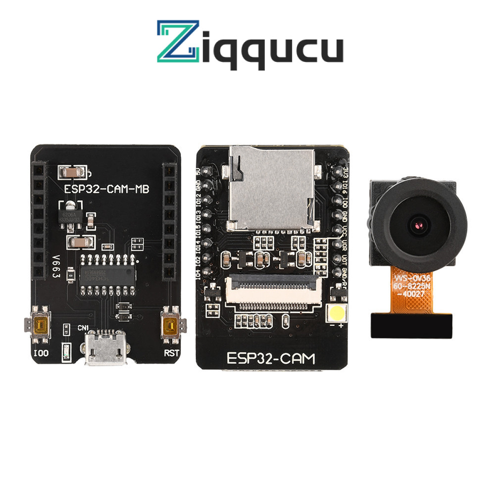 Bảng phát triển Bluetooth WIFI ZIQQUCU ESP32-CAM CH340G có Camera OV3660 / OV2640