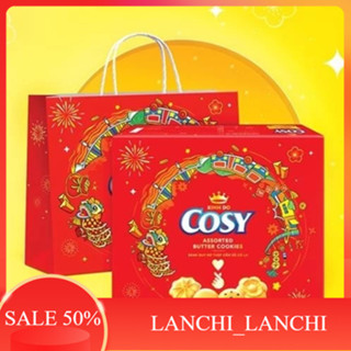  Bánh Quy Cosy Kinh Đô Chocopie Gaute Hộp Giấy kèm túi Tết 