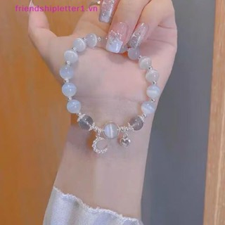 {Fh Fashion} Vòng tay pha lê tinh tế dành cho nữ Vòng tay hình ngôi sao dễ thương Mặt trăng Opal Zircon Dây chuyền kim loại Vòng tay hạt Quà tặng bạn gái.