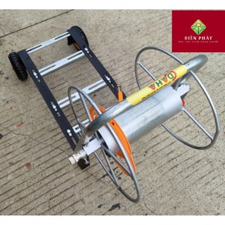  chân đế máy nén nước có rulo quấn ống 50m 