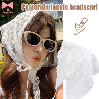 Khăn trùm đầu tam giác ren - Dây đeo tóc tam giác cổ điển dành cho nữ - Ngọt ngào, thời trang, mục vụ - Khăn trùm đầu hình tam giác thêu Ins Hàn Quốc - Phụ kiện tóc DIY