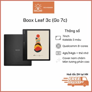  Máy đọc sách Boox Leaf 3C  Go 7  có màu - Tặng kèm ốp chống shock - Hàng nhập khẩu 