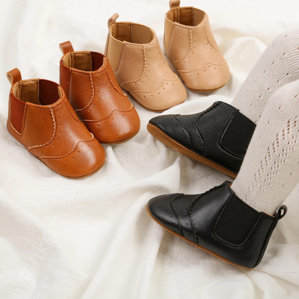 Bé Booties Vintage Chống Trơn Trượt Đế Mùa Đông Ấm Áp Cho Bé Trai Bé Gái Giày Tuyết Booties Đầu Tiên