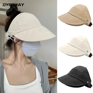 Mũ đi biển DYROWAY, Mũ ngư dân khô nhanh Mũ chống nắng, Mũ đuôi ngựa Vành rộng Mũ ngư dân