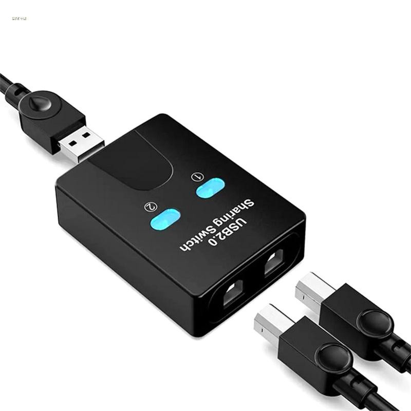 [ZTHOME] USB2.0 2 Cổng Hub Máy In USB Sharer Twoputers Splitter U In Share Máy In Chia Sẻ Đĩa 2 USB 