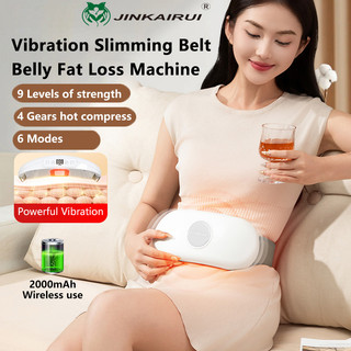 Đai mát xa bụng điện rung & nhiệt, hỗ trợ giảm mỡ, giảm cân, cho vùng bụng và cơ thể