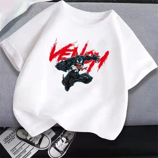 Áo thun cổ tròn in hình Venom cổ tròn thoải mái để mặc hàng ngày làm quà tặng sinh nhật cho trẻ em
