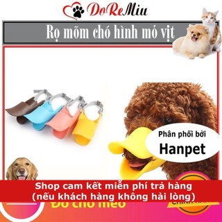 New-Hanpet- Rọ mõm chó mèo hình mỏ vịt ngộ nghĩnh chất liệu nhựa dẻo