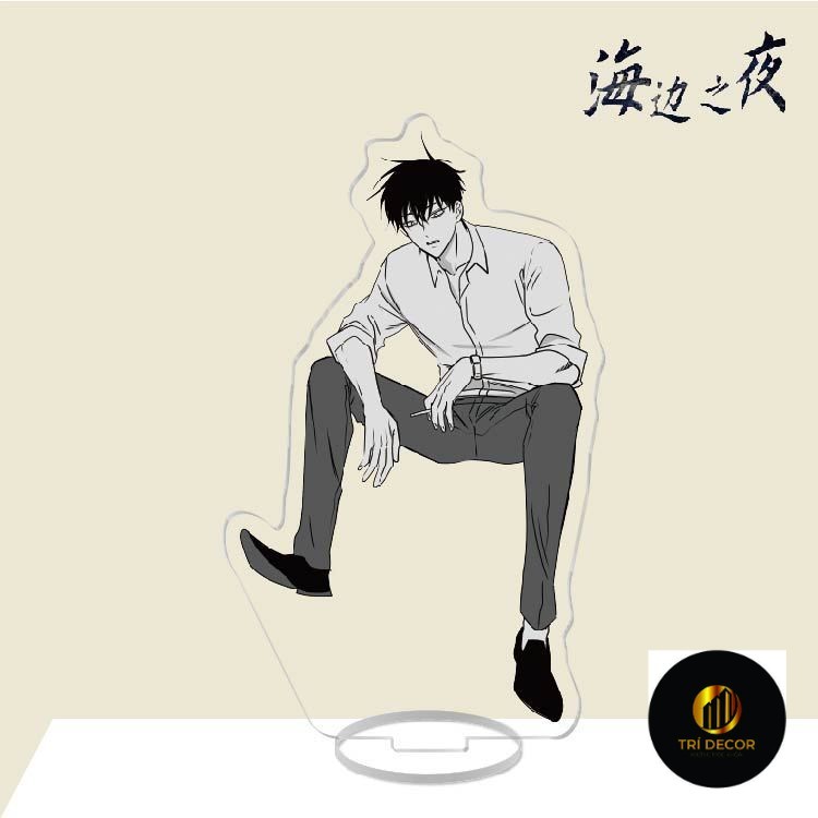 Móc Khoá, Mô Hình Standee Anime Low Tide in Twilight Yeo TaeJu Kim EuiHyun BL Trang Trí Bàn Học, Làm