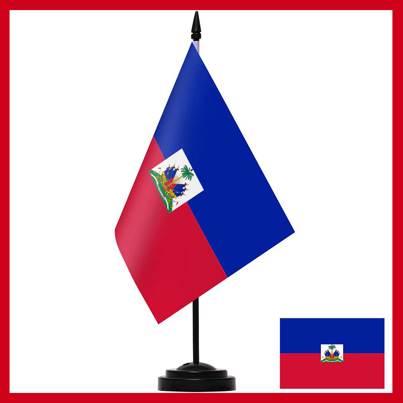 Cờ Haiti Để Bàn Cờ Nhỏ Cờ Bàn Haiti