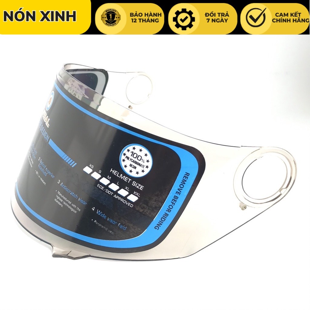 Kính rời dành cho mũ BKtec - BK31 - Kính mầu khói