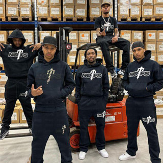 Nam Y2k Hip Hop Đường Phố Áo Có Mũ Trùm Đầu Phù Hợp Với Chữ In Áo Hoodie + Quần Thể Thao Bộ Hai Mảnh Unisex