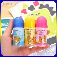 2 Keo Dán Giấy Hình Gấu E7301 - DELI (1 Chai) (vpp thinhphat)