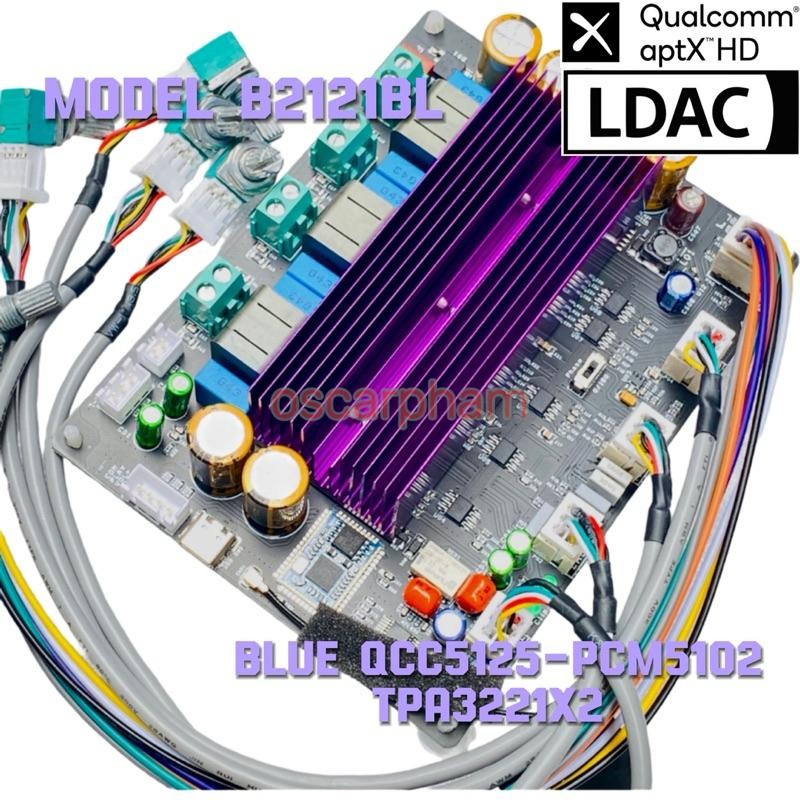 Mạch khuếch đại công suất 2.1 class D TPA3221 tích hợp bluetooth QCC5125 kèm giải mã PCM5102